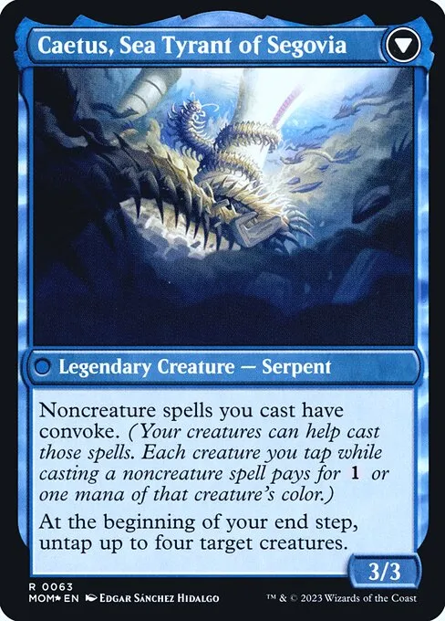 Invasion of Segovia // Caetus, Sea Tyrant of Segovia - Foil