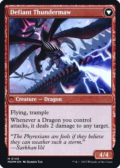 Invasion of Tarkir // Defiant Thundermaw - Foil
