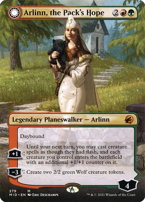 Arlinn, the Pack's Hope // Arlinn, the Moon's Fury - Foil