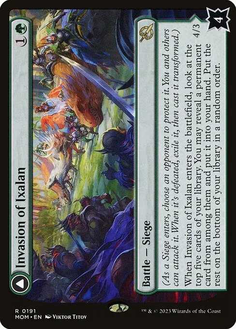 Invasion of Ixalan // Belligerent Regisaur - Foil