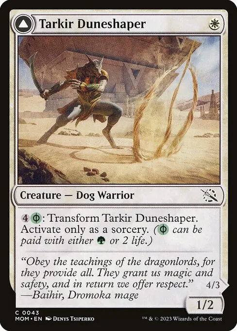 Tarkir Duneshaper // Burnished Dunestomper - Foil