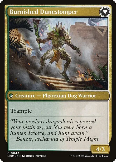 Tarkir Duneshaper // Burnished Dunestomper - Foil
