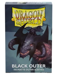 DRAGON SHIELD OBALY - OUTER BLACK MATTE (100)