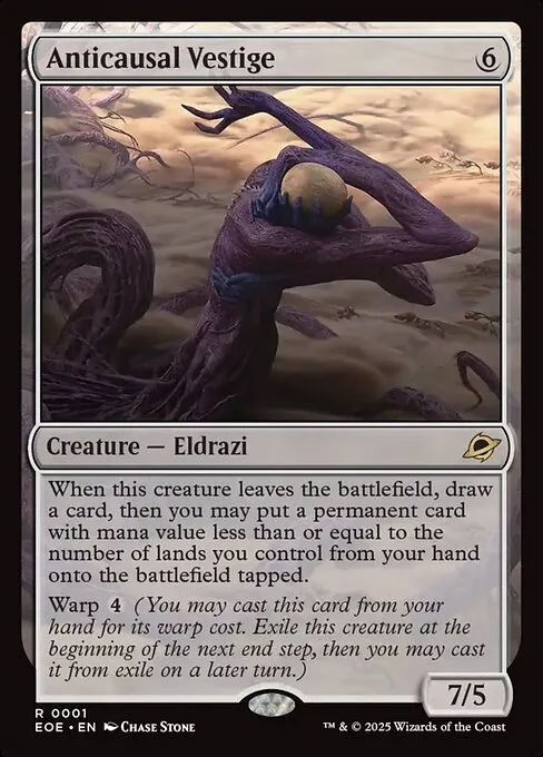 Anticausal Vestige