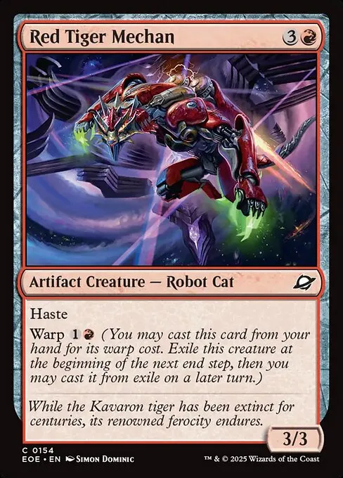 Red Tiger Mechan - Foil