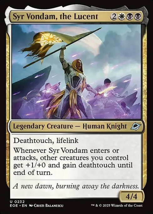 Syr Vondam, the Lucent - Foil
