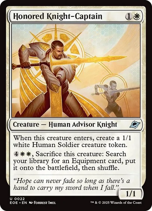 Honored Knight-Captain - Foil