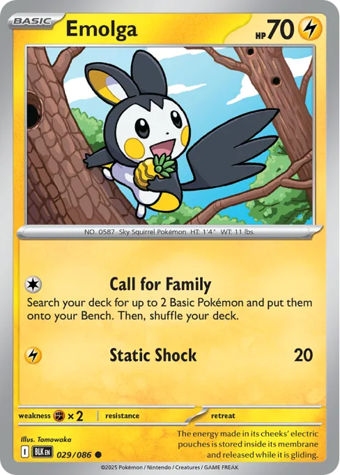 Emolga - Reverse Holo