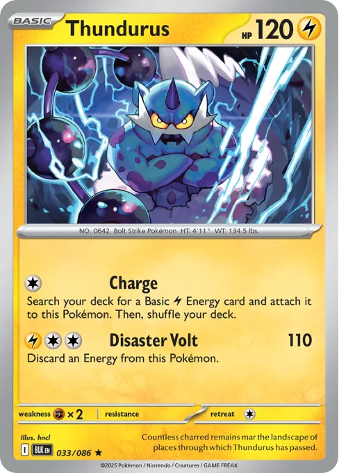 Thundurus - Reverse Holo