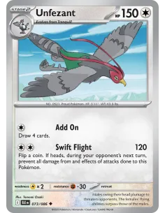 Unfezant - Reverse Holo