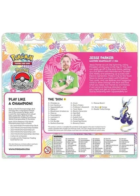 POKÉMON: World Championship Deck 2024 Honolulu - Miraidon -  Jesse Parker