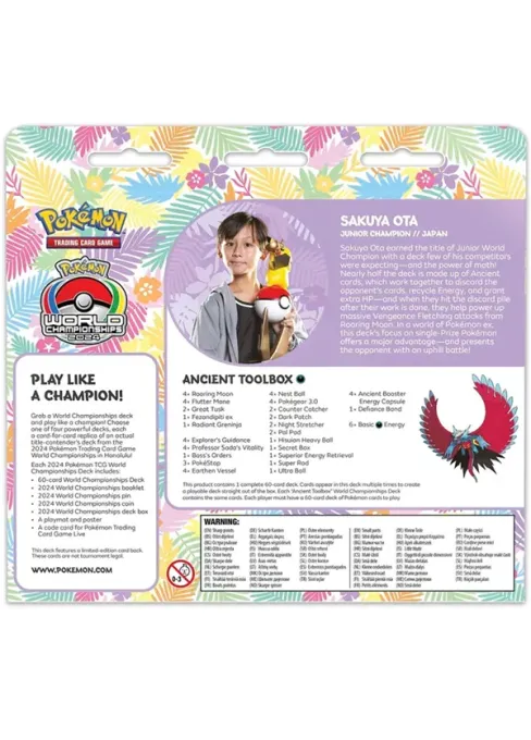 POKÉMON: World Championship Deck 2024 Honolulu - Roaring Moon - Sakuya Ota