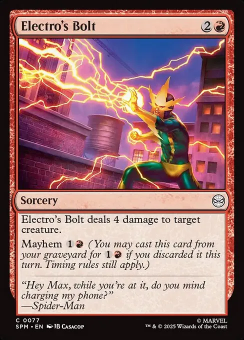 Electro's Bolt - Foil