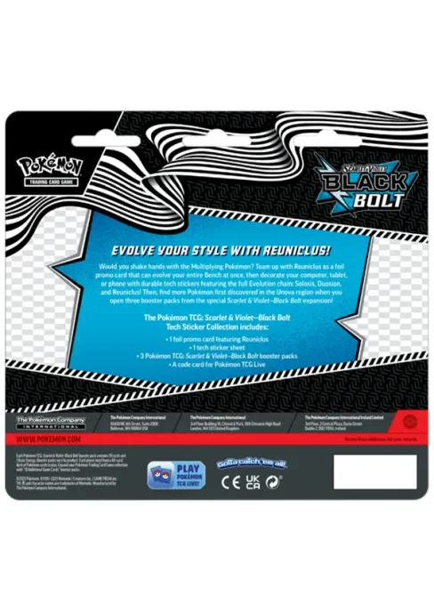 POKÉMON: SV 10.5 - BLACK BOLT - Tech Sticker Collection Reuniclus