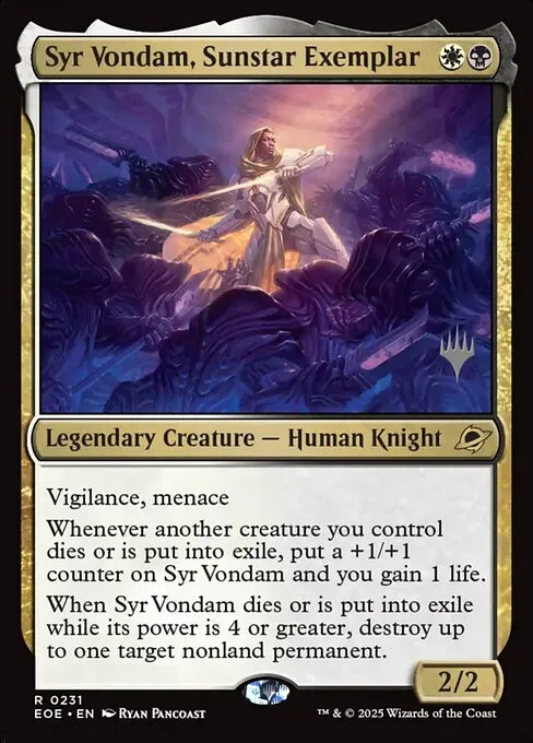 Syr Vondam, Sunstar Exemplar - Foil