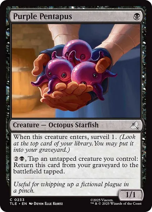 Purple Pentapus - Foil