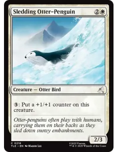Sledding Otter-Penguin - Foil