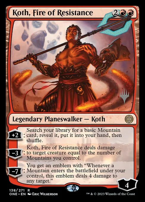 Koth, Fire of Resistance - Foil