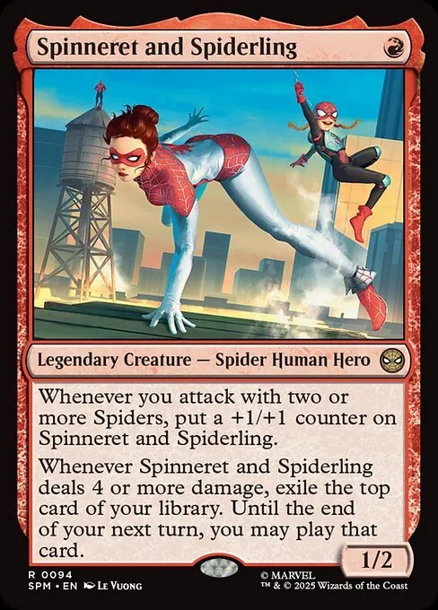 Spinneret and Spiderling - Foil