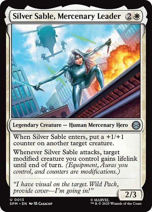 Silver Sable, Mercenary Leader - Foil