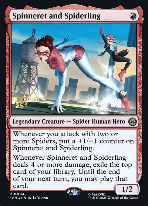 Spinneret and Spiderling - Foil