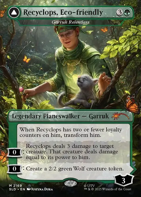Garruk Relentless // Garruk, the Veil-Cursed - Foil