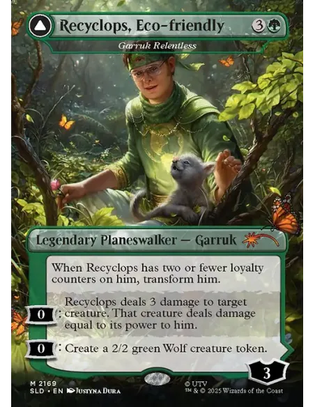 Garruk Relentless // Garruk, the Veil-Cursed - Foil