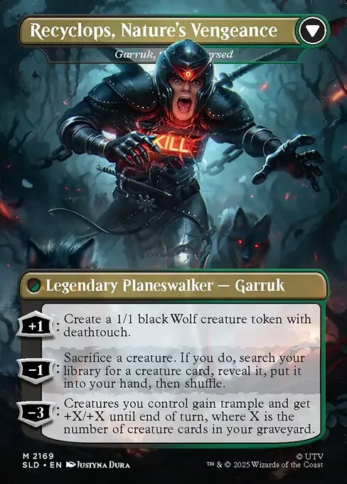 Garruk Relentless // Garruk, the Veil-Cursed - Foil