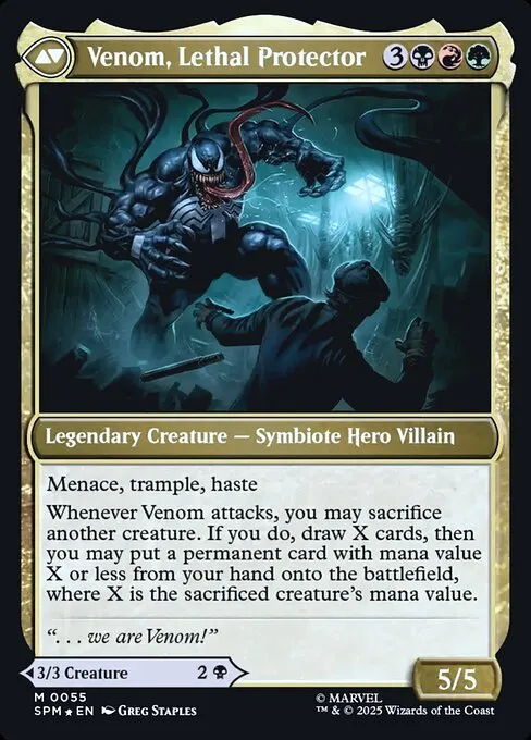 Eddie Brock // Venom, Lethal Protector - Foil