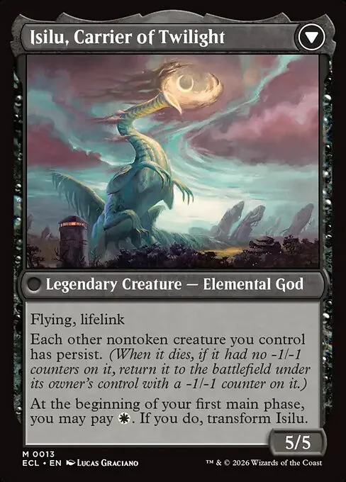 Eirdu, Carrier of Dawn // Isilu, Carrier of Twilight - Foil