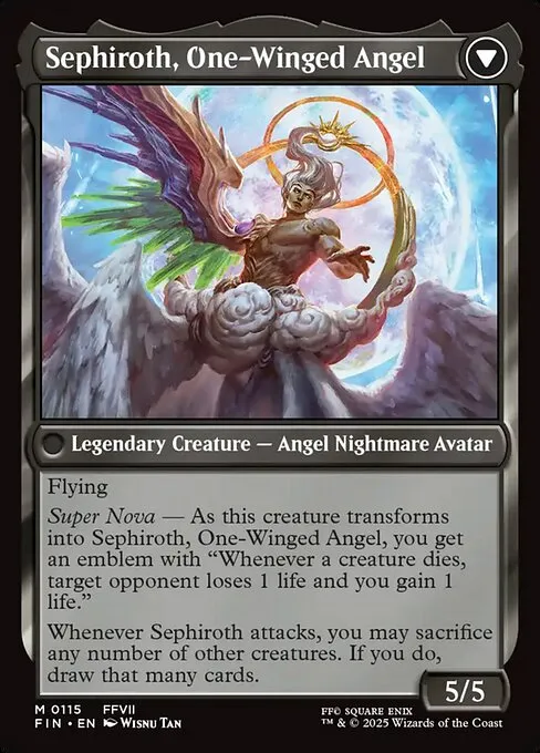 Sephiroth, Fabled SOLDIER // Sephiroth, One-Winged Angel - Foil - výkup