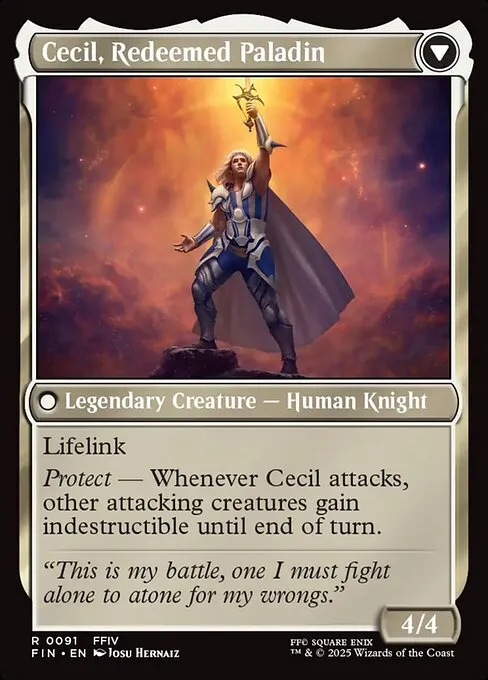 Cecil, Dark Knight // Cecil, Redeemed Paladin - výkup