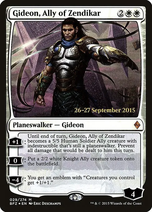 Gideon, Ally of Zendikar - Foil