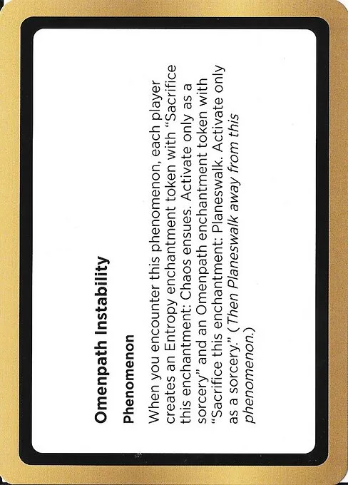 Omenpath Instability