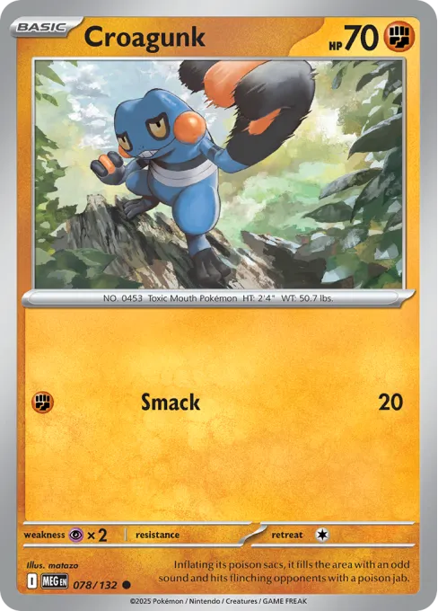 Croagunk - Reverse Holo