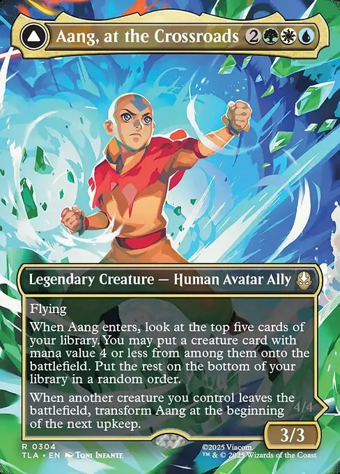 Aang, at the Crossroads // Aang, Destined Savior - Foil