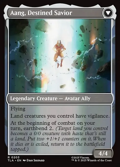 Aang, at the Crossroads // Aang, Destined Savior - Foil