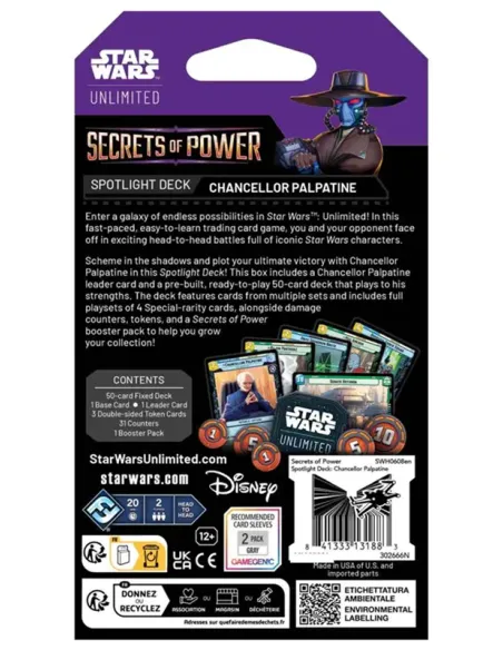 SW UNLIMITED: SECRETS OF POWER - SPOTLIGHT DECK (Chancellor Palpatine)