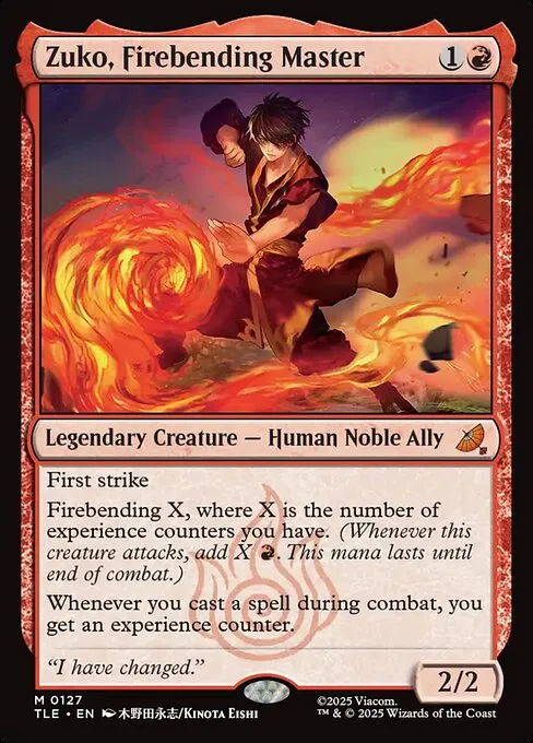 Zuko, Firebending Master - Foil