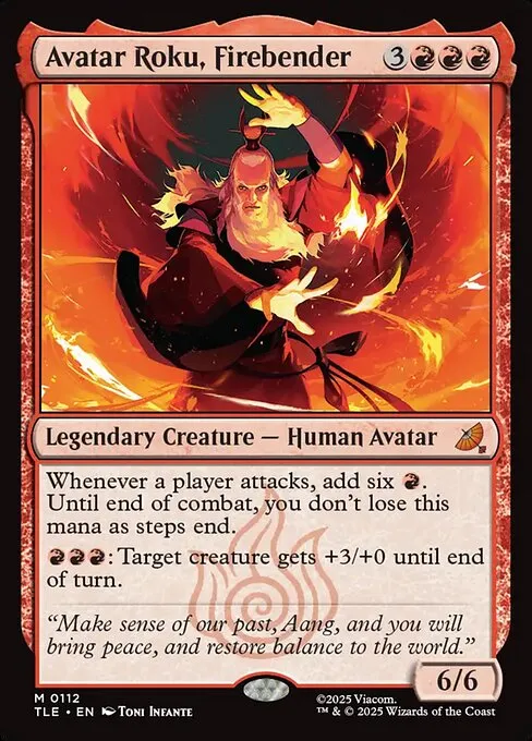 Avatar Roku, Firebender - Foil
