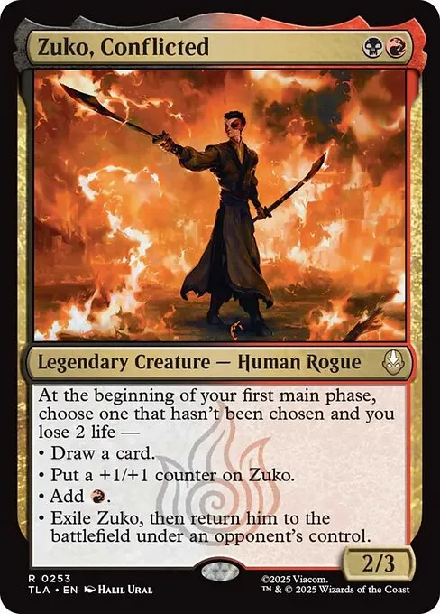 Zuko, Conflicted - Foil