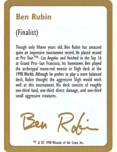 Ben Rubin Bio
