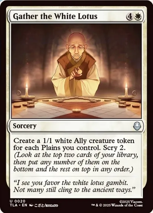 Gather the White Lotus - Foil