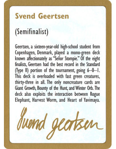 Svend Geertsen Bio