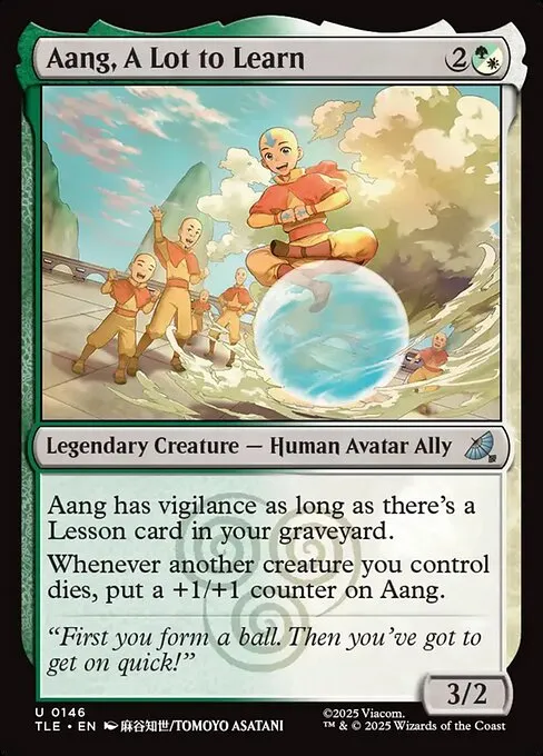 Aang, A Lot to Learn - Foil
