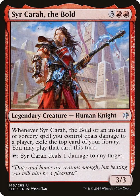 Syr Carah, the Bold - Foil
