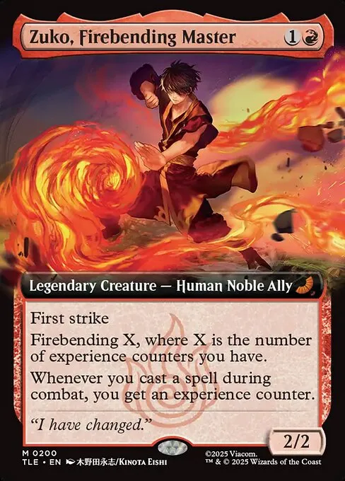 Zuko, Firebending Master - Foil
