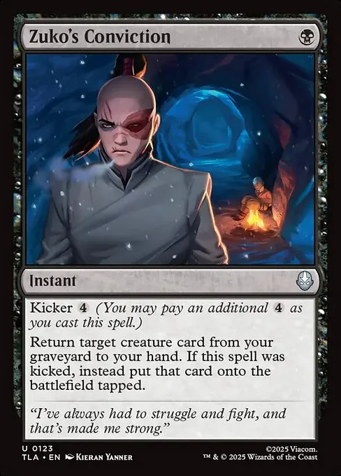 Zuko's Conviction - Foil