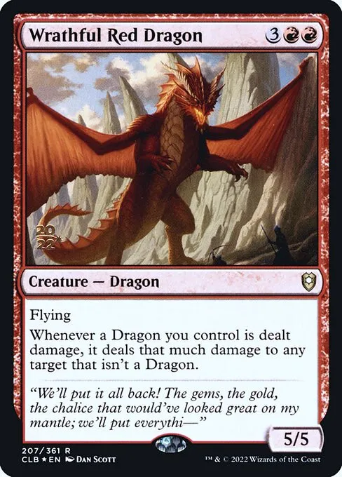Wrathful Red Dragon - Foil