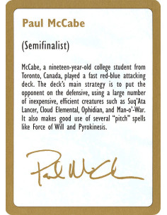 Paul McCabe Bio